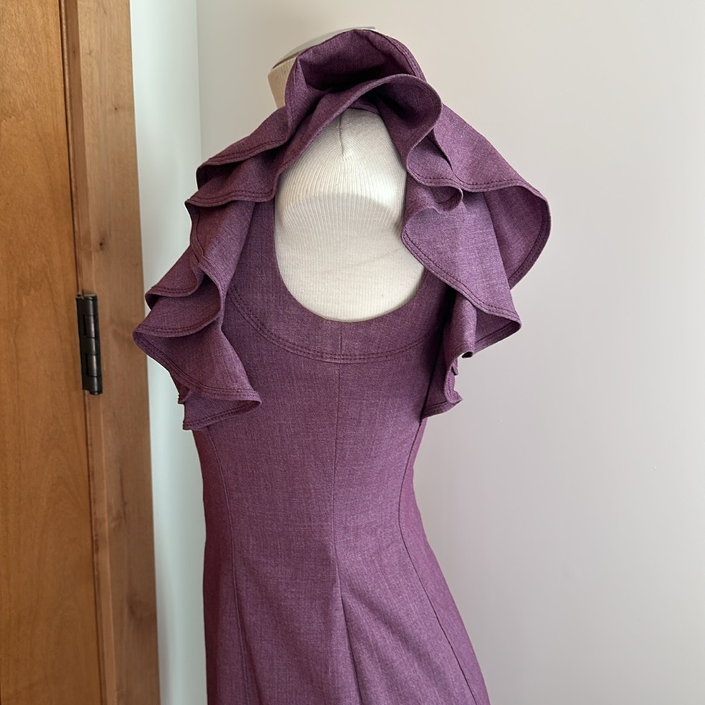 Calvin Klein Plum Dress (sz 2) - Picture 6 of 7